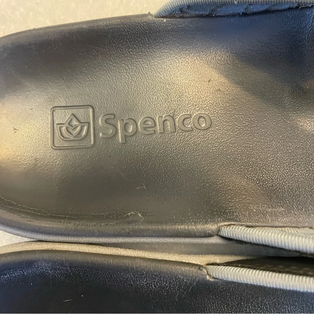 Spenco Men's Polysorb Total Support Yumi Sandals Black/ Pewter.  Size 12